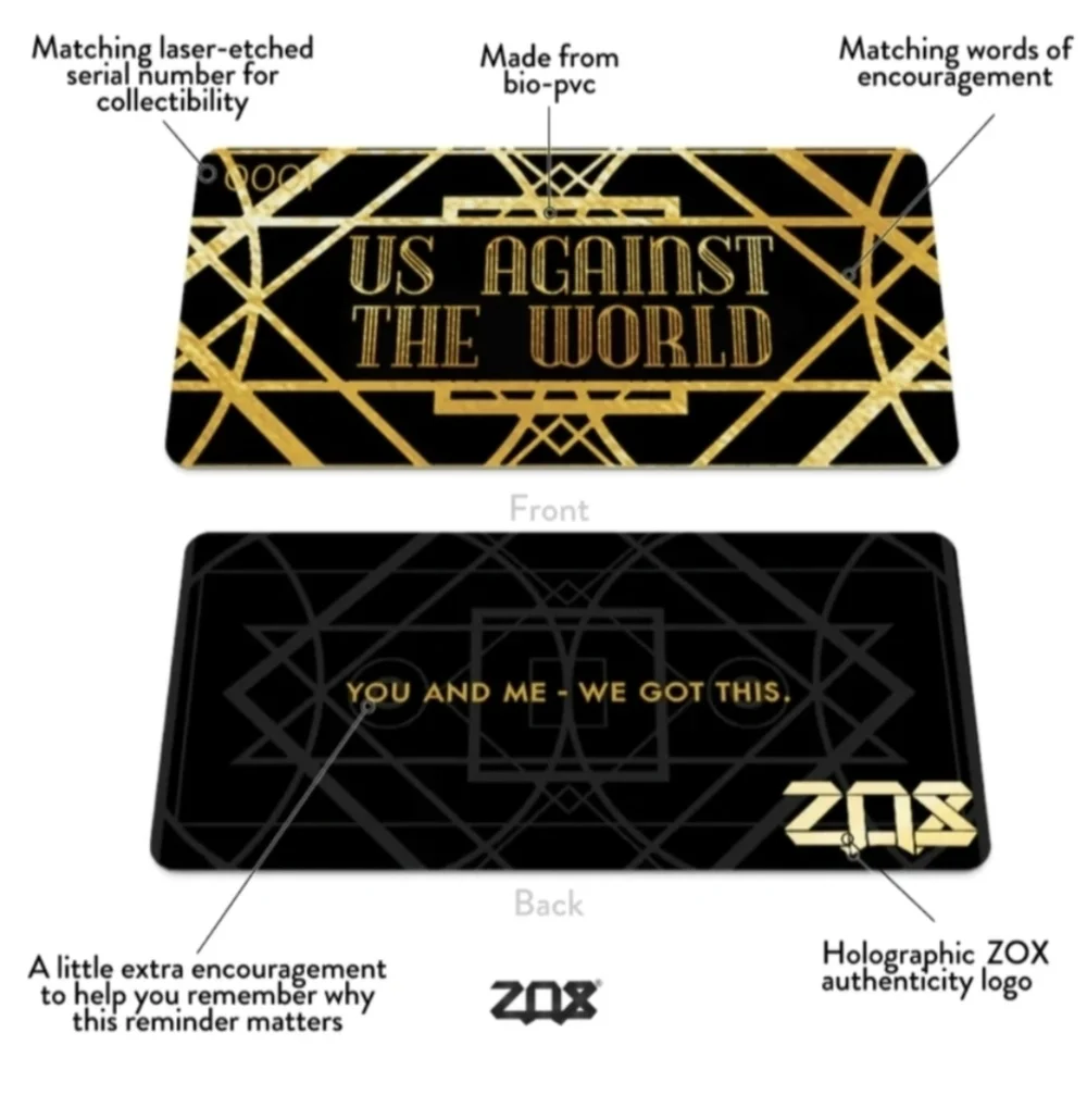 Zox *US Against The World* Single Wristband Size Medium